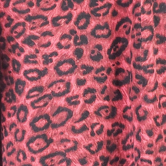 Talbots Tunic Top Plus Size 2X Womens Long Sleeve Blouse Red Printed Popover - Picture 5 of 8